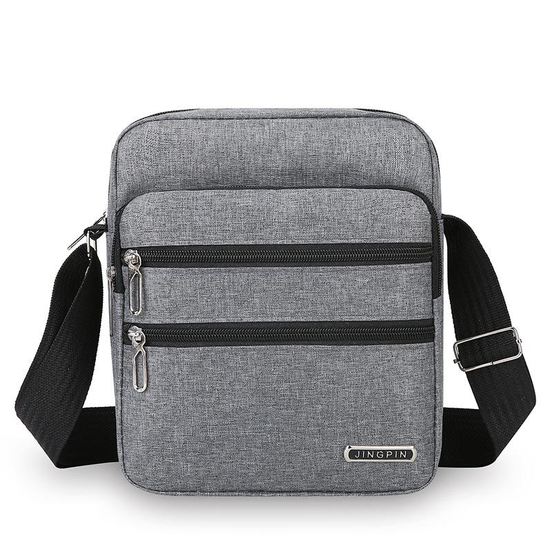 Bolso de hombro para hombre, de negocios, de ocio, de gran capacidad, portátil, con cremallera, multicapa, impermeable, de verano, bolsos cruzados para hombre