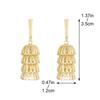 Retro Luxury Fashion Wheel Lantern Earrings For Women