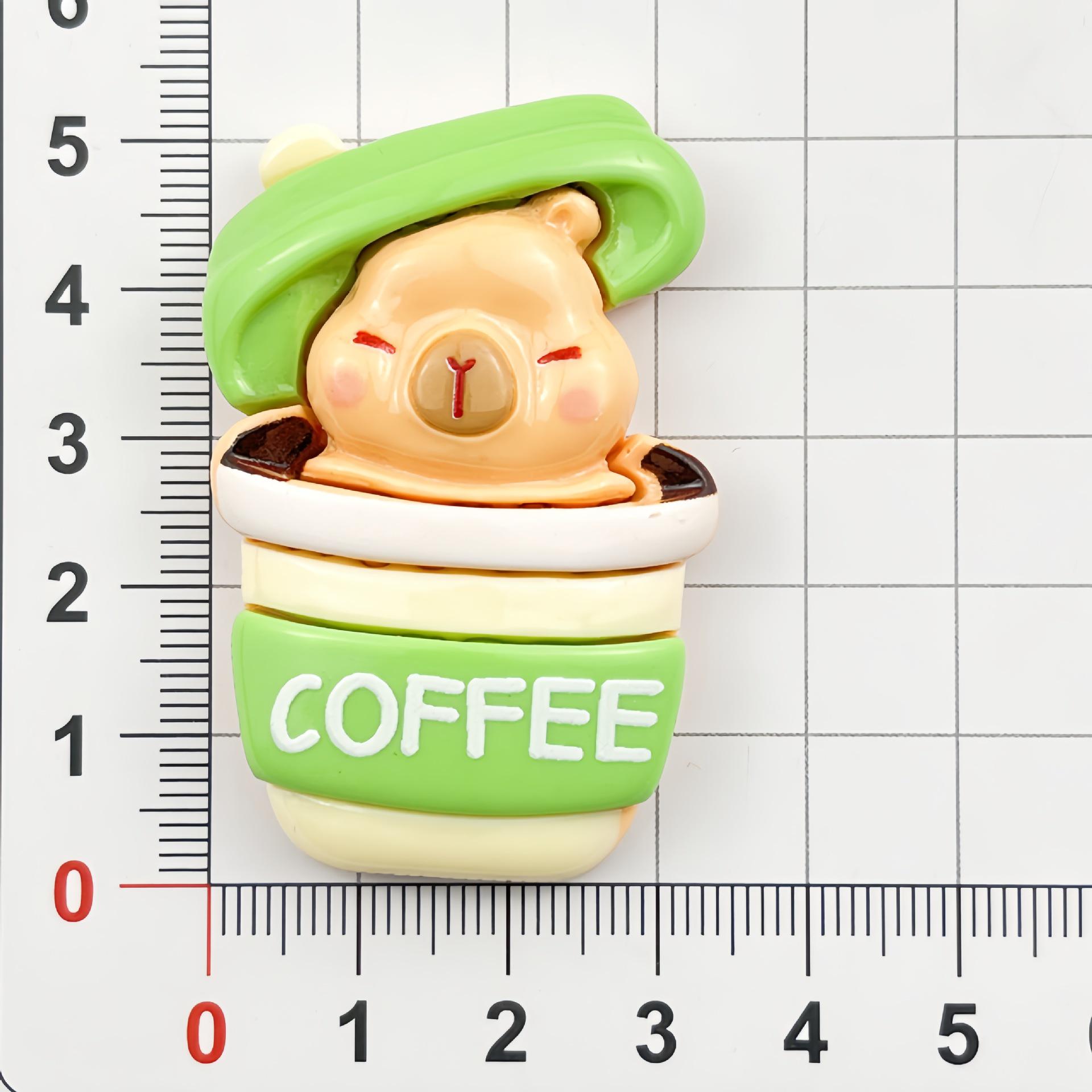 Capybara Cartoon Resin Accessories: DIY Hair Clips, Hair Ties, Stickers, Phone Case & Stationery Materials