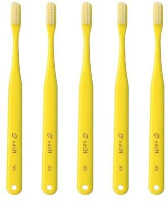 Dental Oral Care Tuft 24 SS Yellow of No Cap [For Use] (Super Soft) [Set 25]
