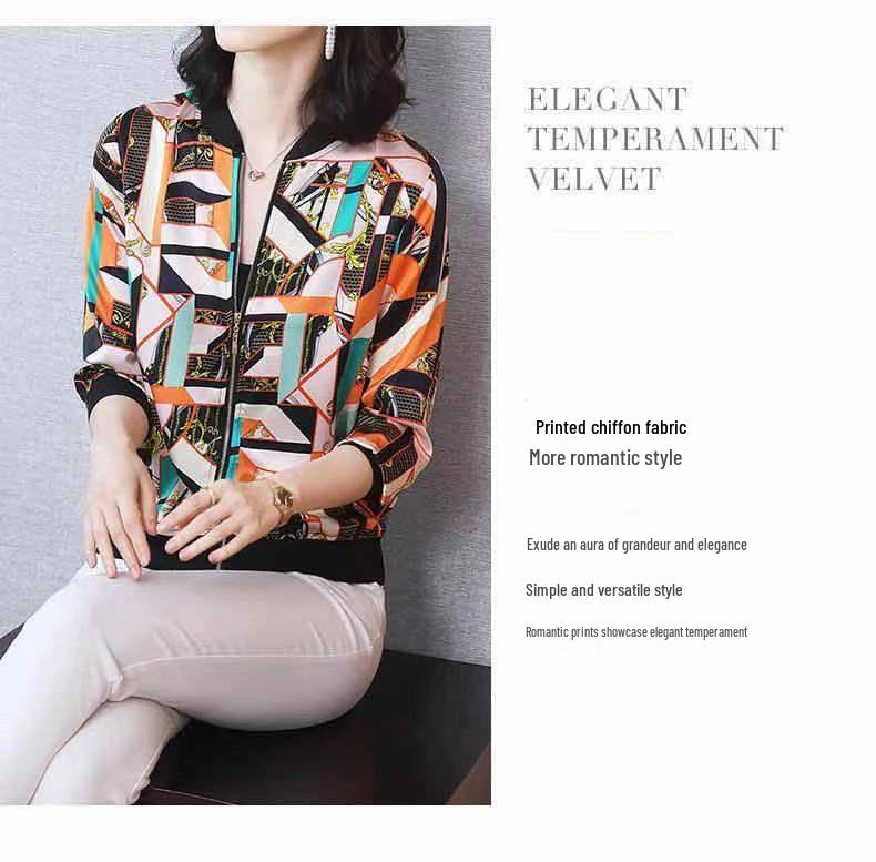 Chic Sun Protection Cardigan for Middle-Aged Women - 2025 Summer Breathable, Lightweight, Long-Sleeved Jacket