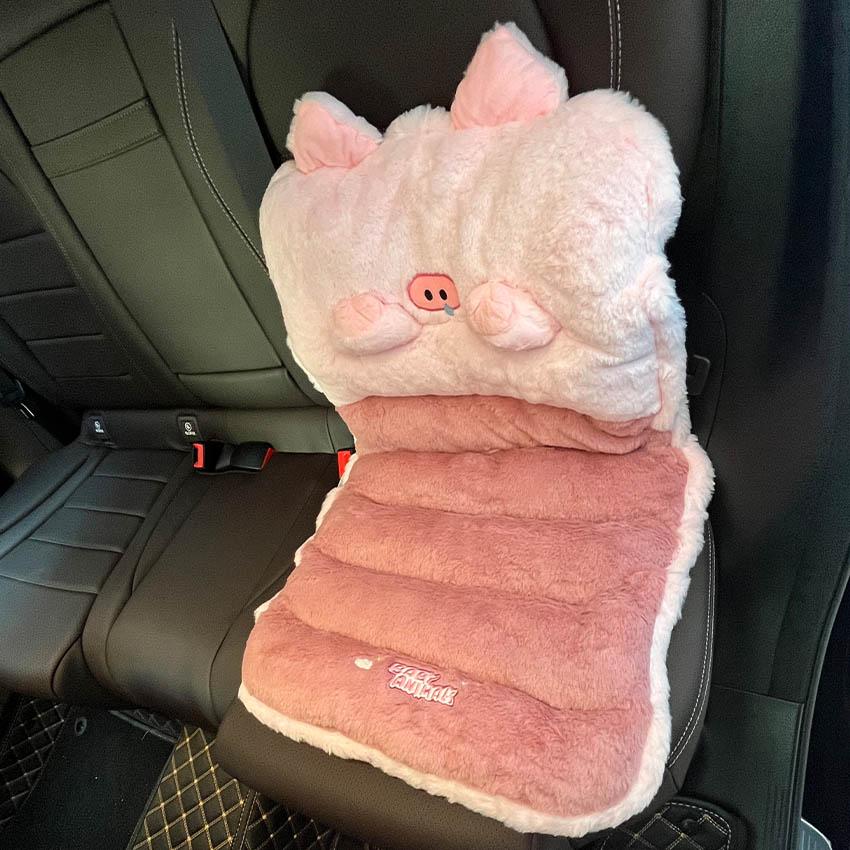 Car Seat Cushion, Winter Plush Seat Cushion General Motors Interior Seat Cushion Winter Car Cartoon Warm Car Seat Cushion