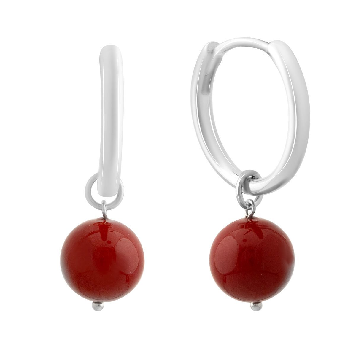 Orecchini in argento con corallo (2147077)