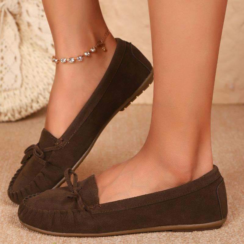 Fashion 2025 Brand Ladies Shoes Shallow Women's Flats Fashion Butterfly-knot Casual Plus Size Comfortable Best Seller Flat Low Heels