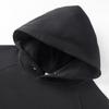 [Four fold buckle] Pinch fold design hooded sweatshirt for men in spring and autumn