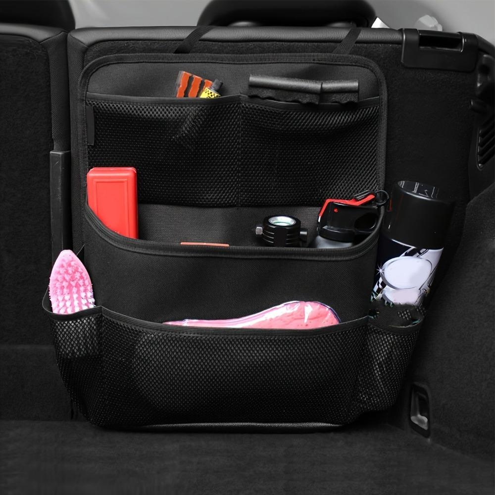 PU Leather Car Back Seat Storage Bag Oxford Cloth Car Backseat Holder  Family Car