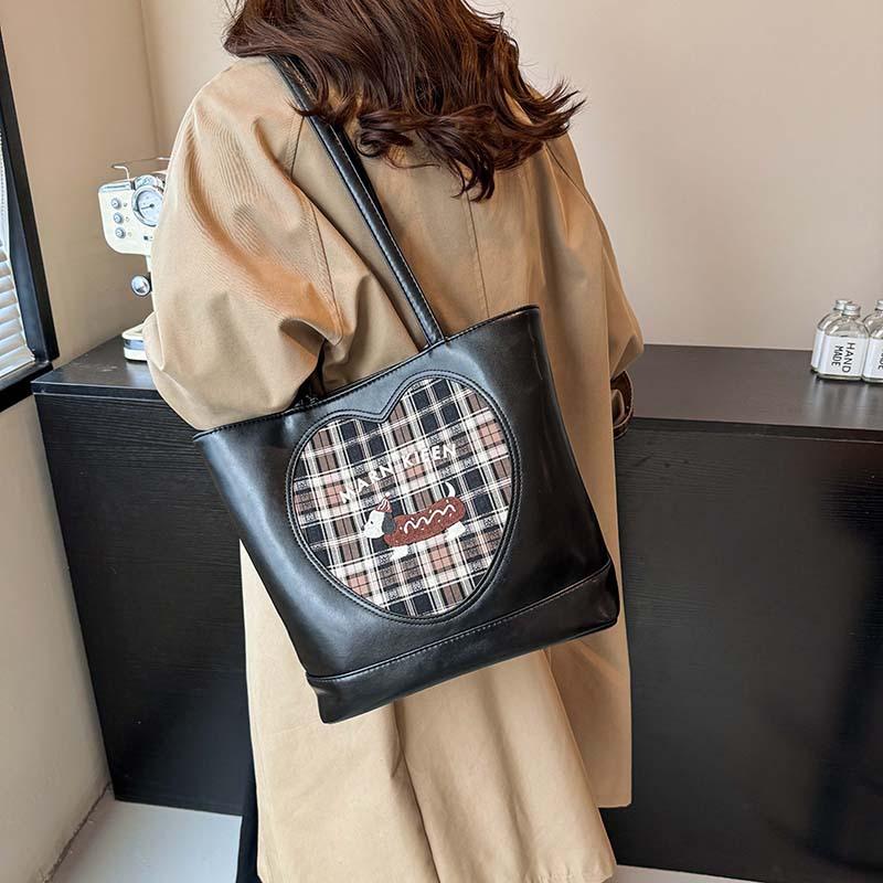 

Ретро сумка-багет большой вместимости на плечо осенне-зимняя женская сумка 2025 новая сумка-тоут для поездок на работу модная одноплечевая двуплечевая сумка двойного назначения 30*15*28