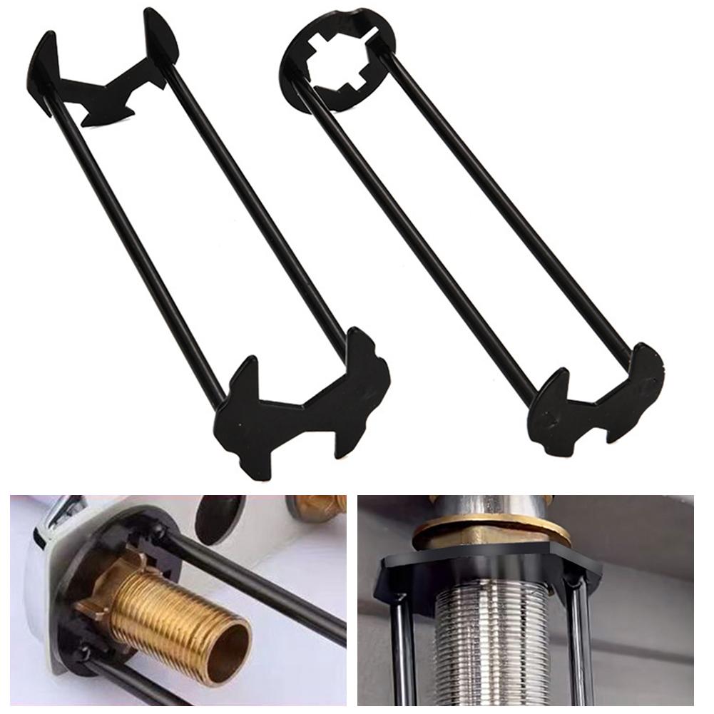 1/2 PCS Universal Under Sink Plumbers Tool Faucet Wrench Plumbers Wrench for Kitchen Bathroom Home