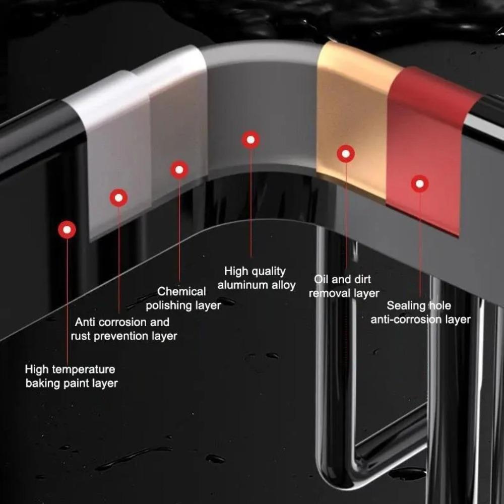 Removable Kitchen Cloth Rack Wall Mounted Kitchen Storage Shelf No Hole Assembly Sink Drain Racks Waterproof Home Storage Shelf