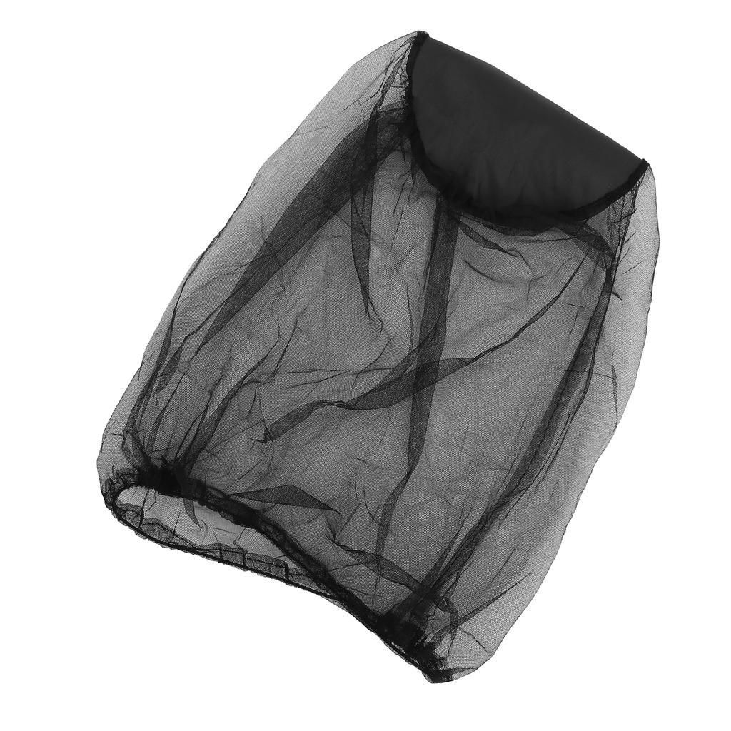Mosquito Head Net Mesh Fly Gnats Screen Protection for Outdoor Hiking Fishing Camping Black
