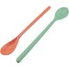 6PCS Plastic Long Handle Stirring Spoon 8.8 inch Food Grade Plastic Candy Coloured Spoon Coffee Drink Tall Cup Spoon Milk Tea Shop Dessert Ice Cream