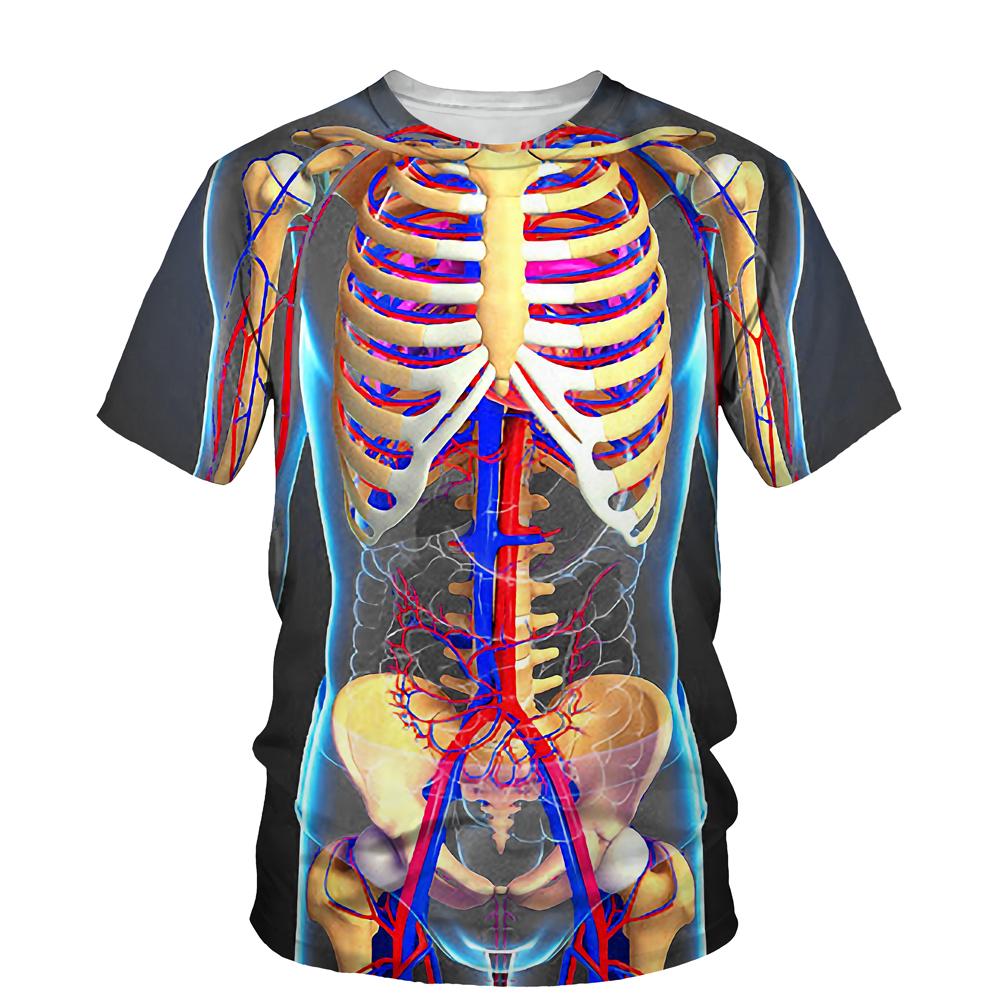 Camiseta de Manga Corta con Cuello Redondo de Moda para Hombre con