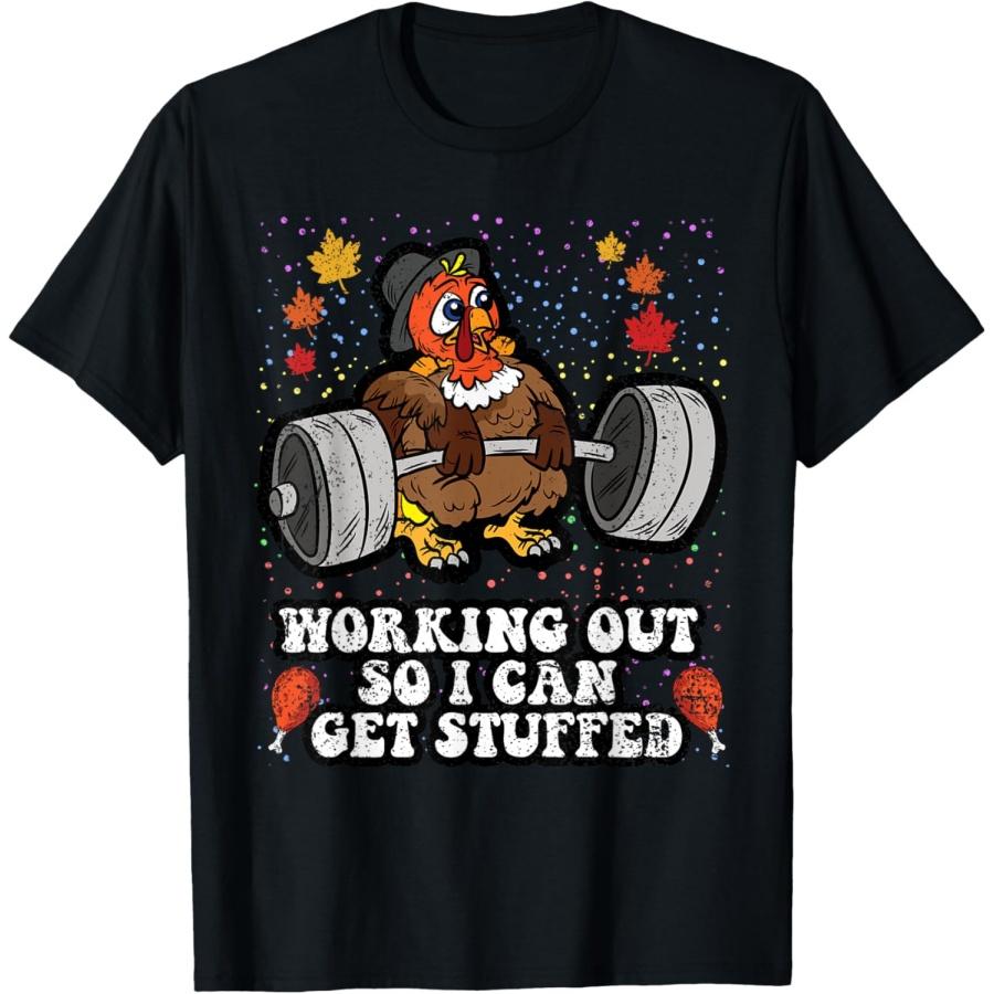 Турция Поднимает Веса День Благодарения Зал Фитнес Тренировка Футболка S