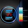 3.1A Car Charger Dual USB Port Quick Charging Aluminum Alloy LCD Display Mobile Phone Adapter for Phone