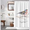 Bathroom Thickened Waterproof Curtain Mildew Proof Shower Curtain Shower Partition Curtain Shower Curtain Bathroom Curtain Free Perforation