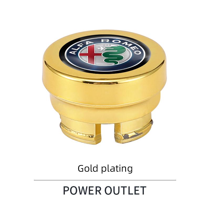 Car Cigarette Lighter Dust Proof Protect Cover Lighter Button For Alfa Romeo 156 159 147 4C 8C 166 Giulia Giulietta Mito Stelvio
