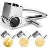 Grater Multifunctional Kitchen Craft Rotary Stainless Steel Cheese Grater 1 Drums Shred Tool Stainless Steel Cheese Grater
