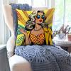 1pc Fashion POP Comic Portrait Pillow Case Square Pillow Bedroom Sofa LeisureComfortCushionCar Living Room Home Decoration 40X40