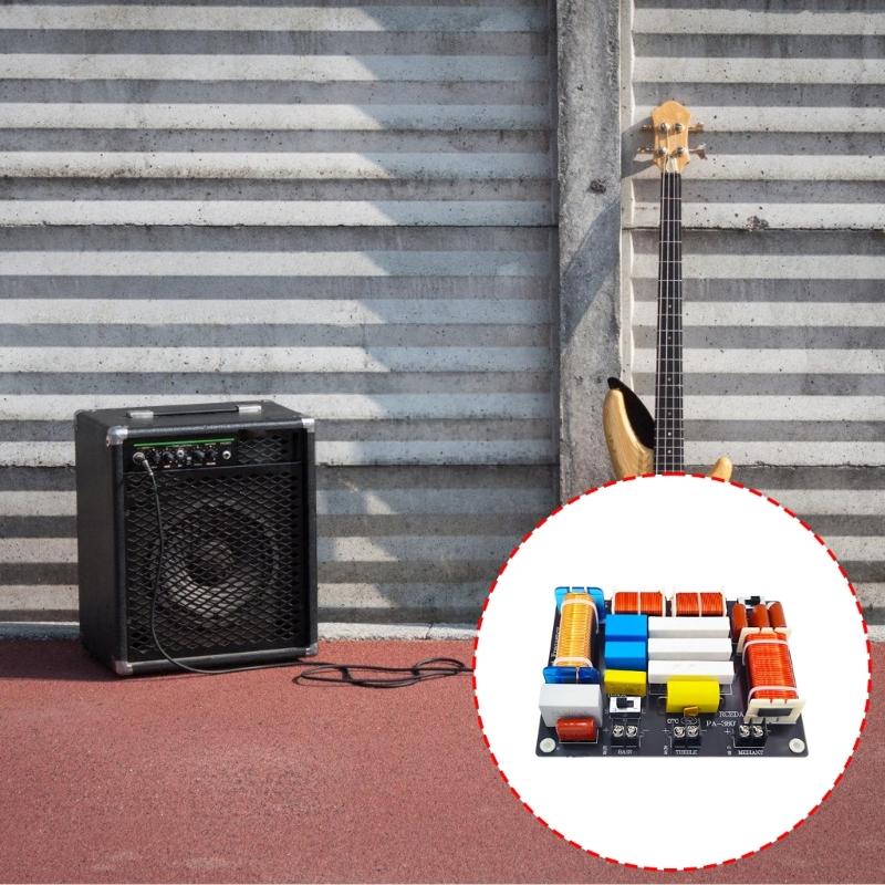 Professional 3 Way Sound Crossovers Featuring High Temperatures Inductors 90° Alignment And 4 Customizable Sound Mode For Enhanceds Speaker