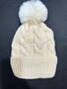 Autumn and winter warm knitted hat women's hat big hairball solid color versatile European and American wool hat plush thickened outdoor cycling