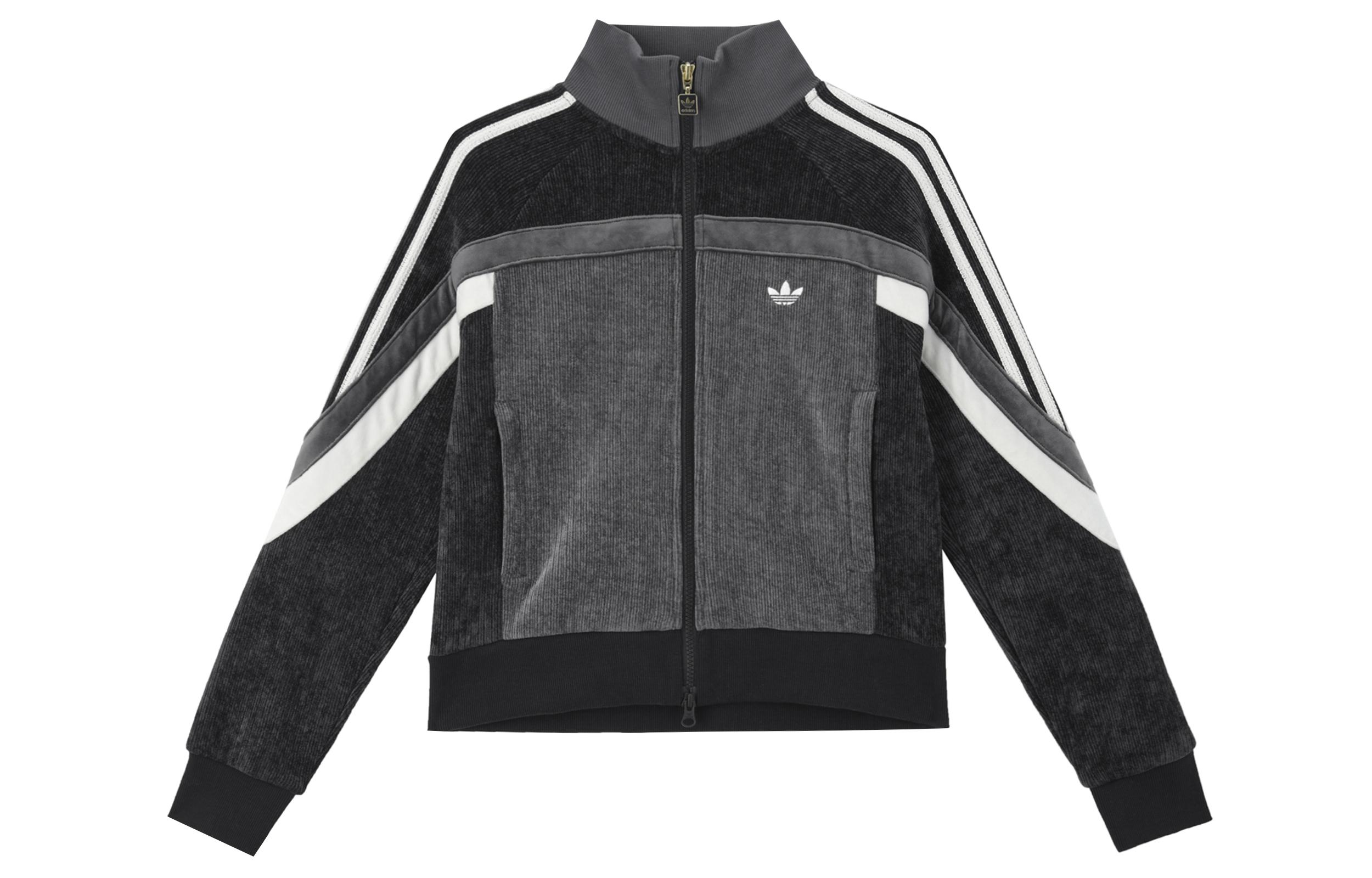 Adidas Originals AW24 Jacket Women s Black/Dark Gray JL8442 XS