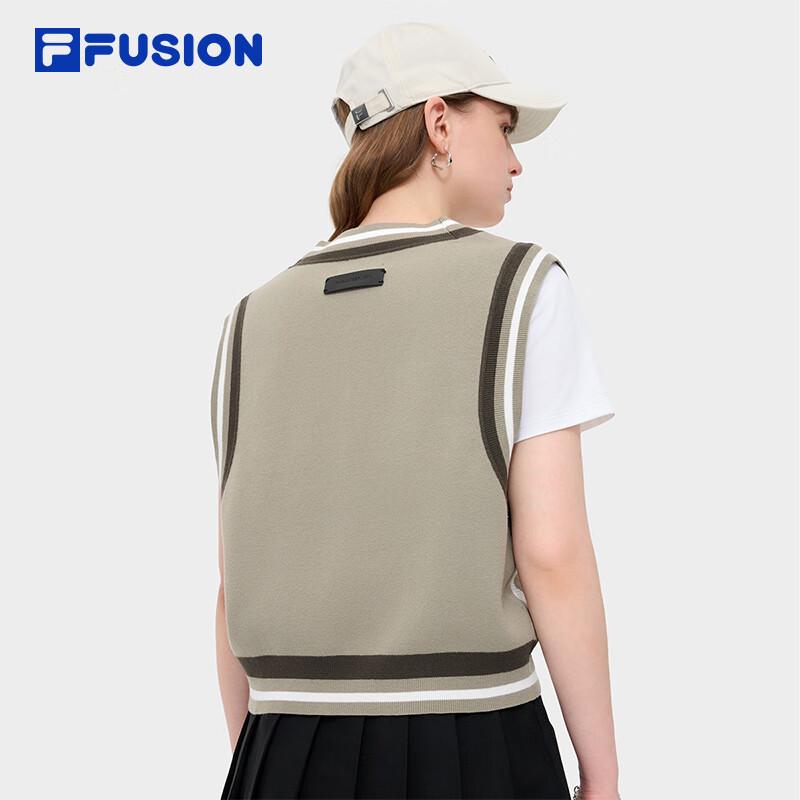 FILA FUSION Women's V-Neck Woven Sweater Vest