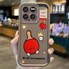 Cute Table Tennis Cartoon TPU Phone Case for XiaoMi 14 13 12 11T Pro 13 12 11 Lite Poco F6 F5 X5 X3 Pro Silicone Shockproof Case