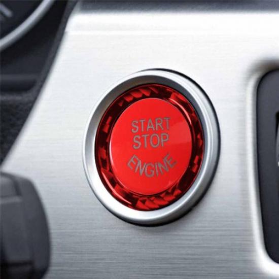 Red Engine Start-stop Button Replace Cover For BMW E90 E92 E93 E60 X5 3/5Series