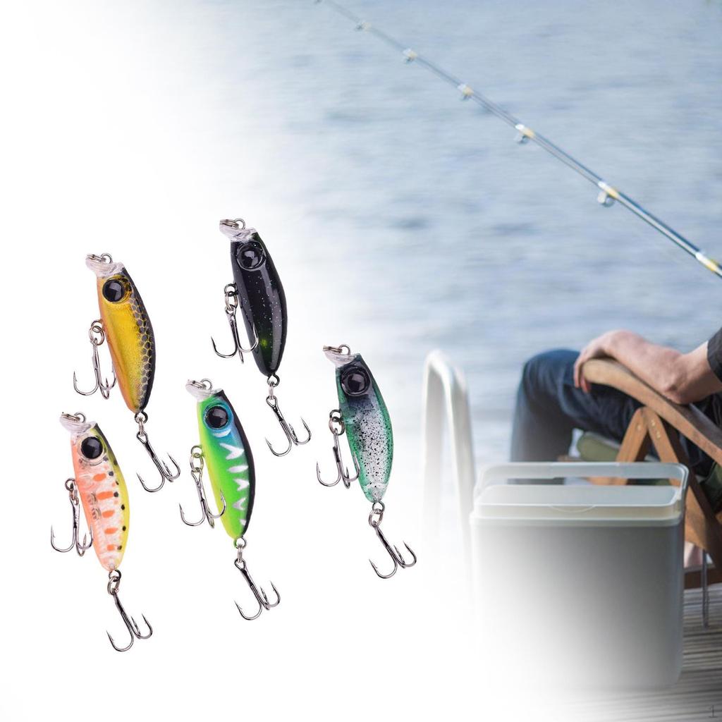 Fishing Lures Artificial Baits Tackle Lifelike Slow Sinking Crankbaits Hard for