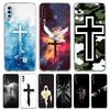 Case For Samsung A56 A36 A26 A16 A14 A12 A22 A32 5G A34 A42 A52 A54 A50 A70 A40 A20E A20S A06 Cover Bible Jesus Christ Cross