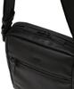 Daks Men'S Accessories Black Logo Embellished Leather Crossbody Bag Dbba6F003Bk