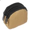 Nylon Double Zipper Pocket Coin Purse Men Tactical Molle Pouch Lightweight Outdoor Small Card Holder Keys Storage Belt Waist Bag