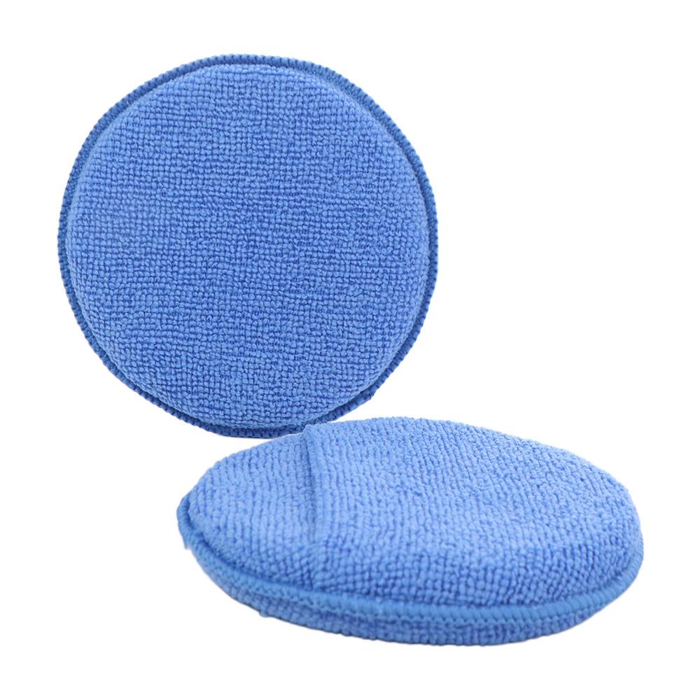6pcs Double-sided Cleaning Pads Rags Ultra-Soft Car Wax Applicator Pad Auto Detailing