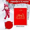 Red Velvet Burlap Santa Bags 25x36 Inch Jumbo Gift Bag Holiday Supplies Gift Wrap Trash Bags