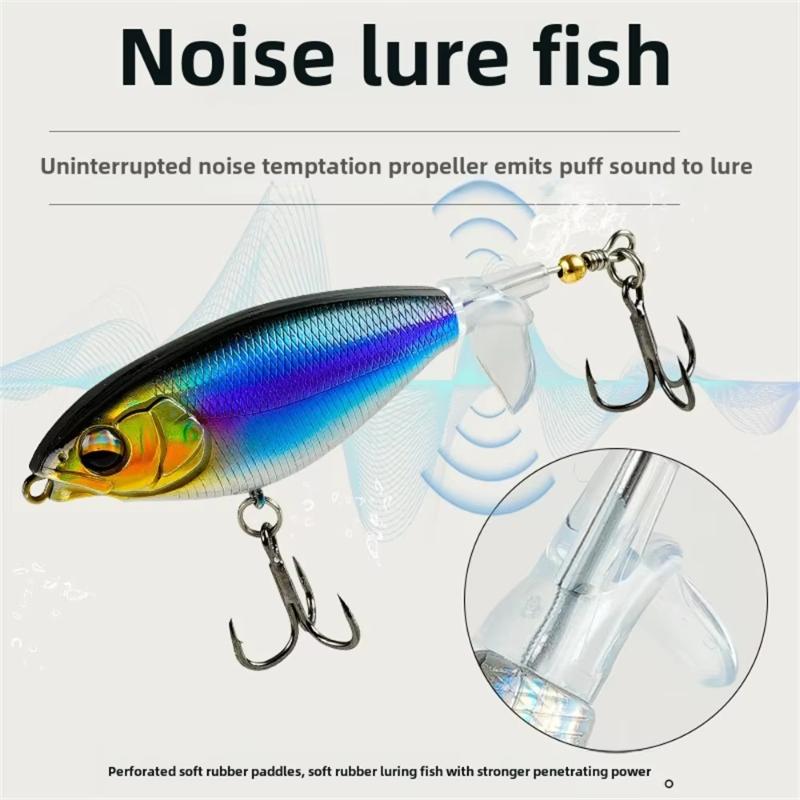 5 Pcs Lua Bait Fake Baits Floating Tractors Surface Ties Frying Pencil Propellers Freshwater Fishing Warble Bass Blackfish Lure