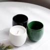 Easywin Glossy Ceramic Candle Holder - Minimalist Scented Soy Wax Ornaments