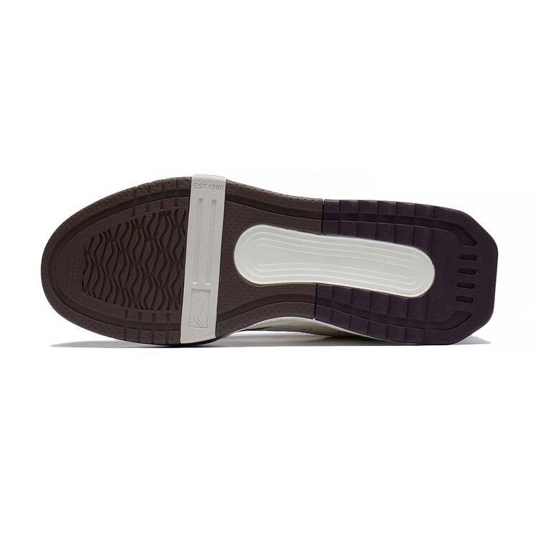 New LiNing Samchen Participate In The Stars Wear Resistant Slip Resistant Low Top Skateboard Shoes Taupe AGCS245-4