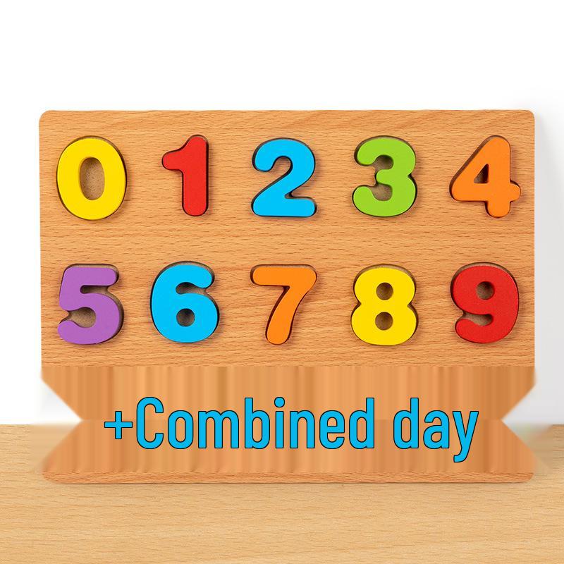 Cross-border Montessori Wooden Alphabet Puzzle for Kindergarten Children - Educational Hand-Grasp Toy