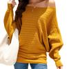 2022 for autumn and winter women's sweaters one-neck twist batman loose plus size long-sleeved jumper