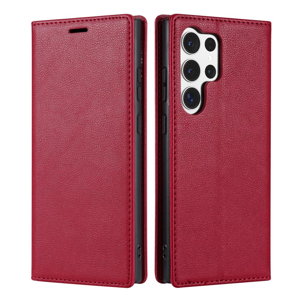 Flip Leather Magnetic Cards Solt Wallet Case For Samsung S26 Ultra S25 Plus S24 S23 A36 A56 Bag Purse Business Ultra Thin Cover