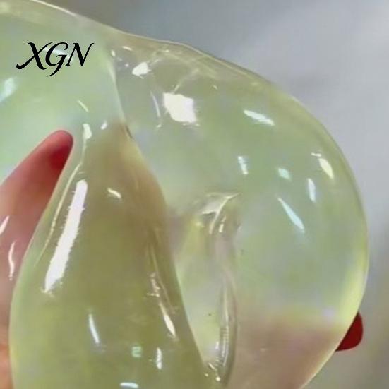 Office Stress Reliever Green Grape Squeeze Toy Anxiety Relief DIY Shapeable Coconut Oil Ball Portable Soft Stretchy Moldable Transparent