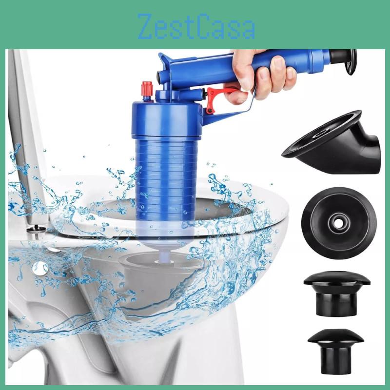 Mocny Niebieski Plastikowy Przepychacz do Toalety Domowe Narzędzie do Czyszczenia Odpływów Do Zatkanych Rur