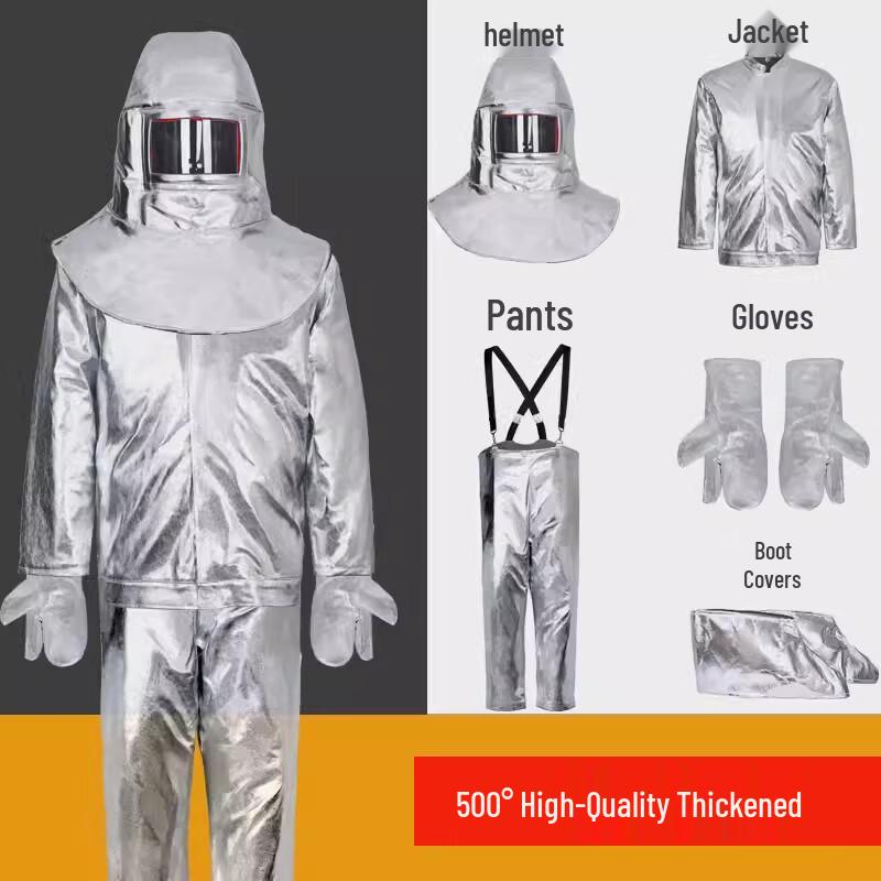 Aluminum Foil Fire Resistant Heat Insulation Suit