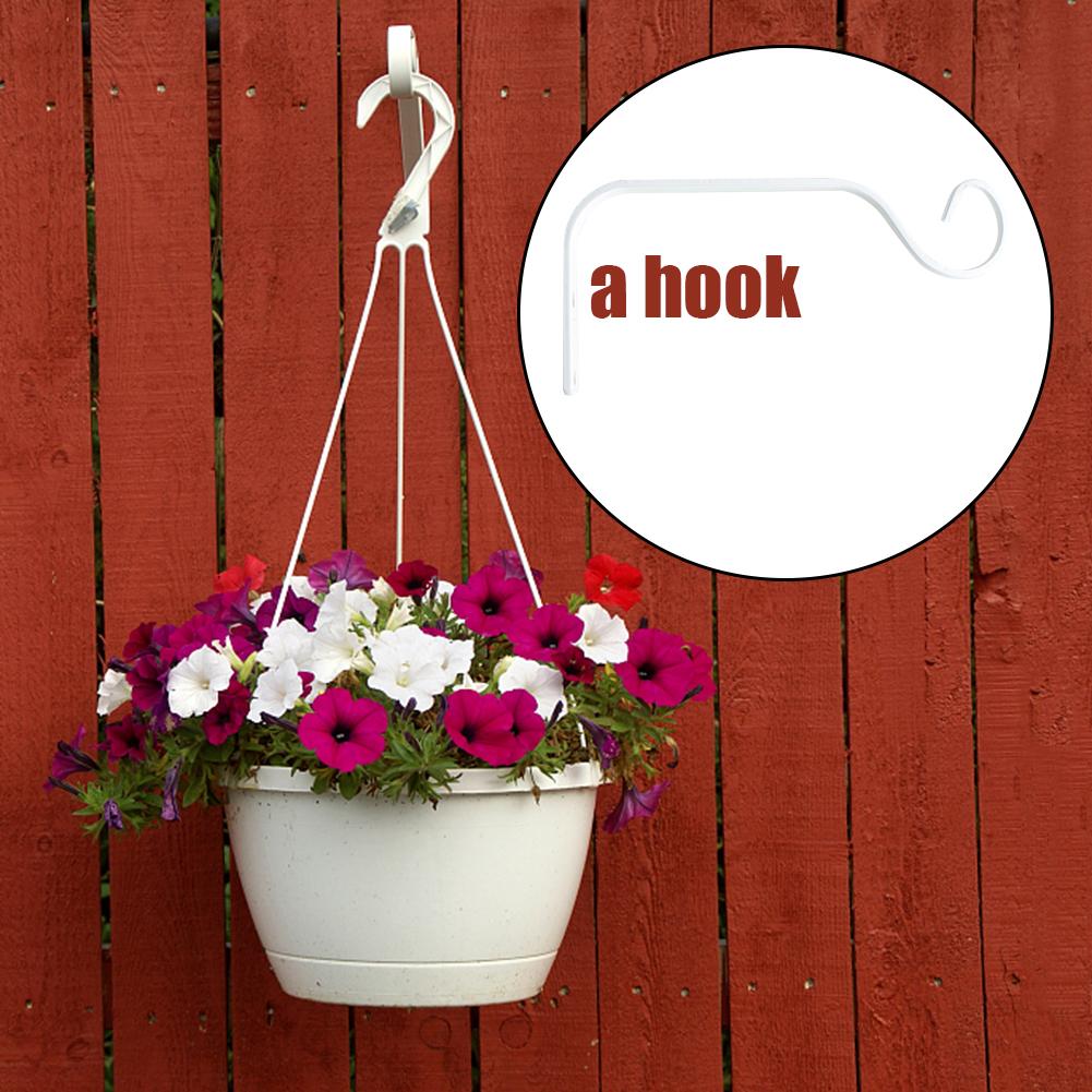 Plant Hanger Hook Wall Mounted Hanging Basket Brackets Metal Flower Pot Hook S-Shape for Garden Balcony Patio Decoration