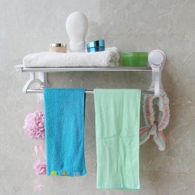 Double Towel Rack Chrome Bathroom Wall Shelf Stainless Steel Shelf