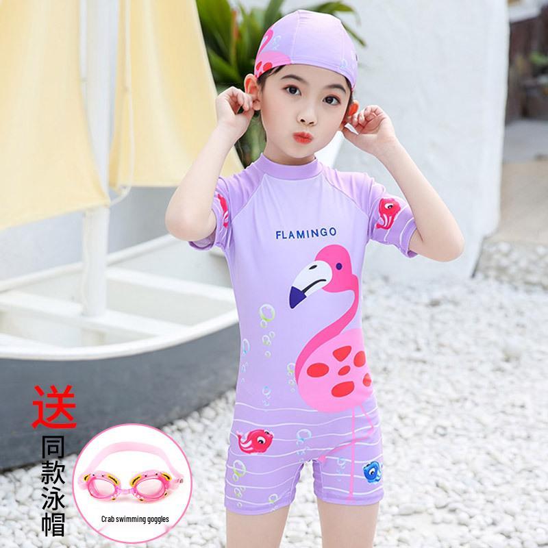 Girls' Cute Korean Princess One-Piece Swimsuit for Babies