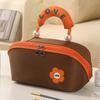 Borsa per Trucco e Articoli da Toeletta Lussuosa con Perle, Grande Capacità, Portatile
