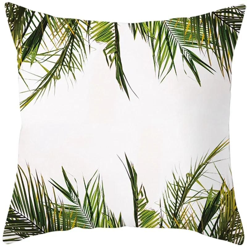 Summer Nordic Plant Pillow Case Tropical Style Cushion Cover Polyester  Pillow Cushion Covers Funda x