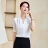 Women's V-Neck Chiffon Professional Blouse