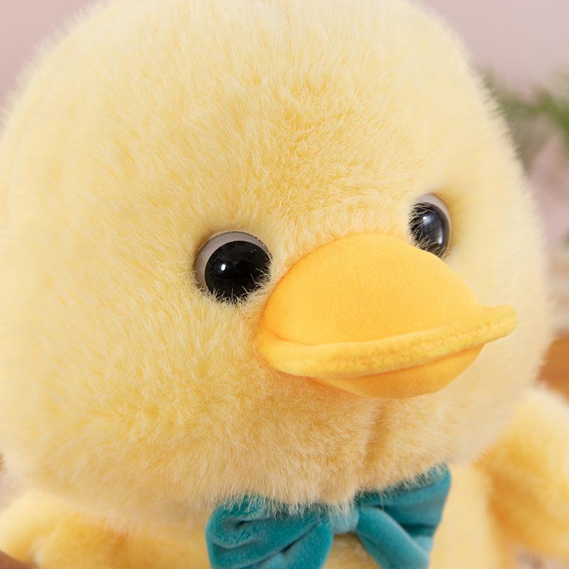 New Creamy Little Yellow Duck Plush Toy Doll Cute Bow Tie Duck Doll Children's Rag Doll
